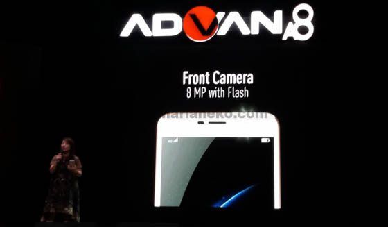 Kamera depan Advan A8